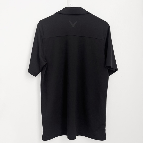 Callaway Black Golf Shirt Mens Size Medium Polyester Collared - Picture 3 of 3
